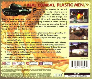Army Men 3D (US) box cover back